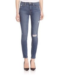 Paige Denim Hoxton High Rise Distressed Skinny Jeans