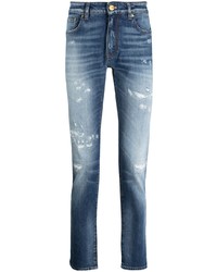 Pt05 Distressed Finish Skinny Jeans
