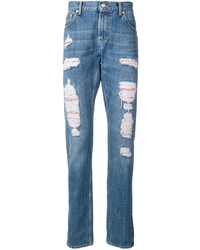 Alexander McQueen Distressed Layer Jeans