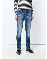 Emporio Armani Distressed Skinny Jeans
