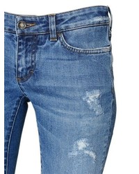 Dolce & Gabbana Skinny Fit Destroyed Cotton Denim Jeans
