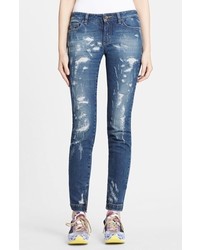 Dolce & Gabbana Dolcegabbana Destroyed Skinny Jeans