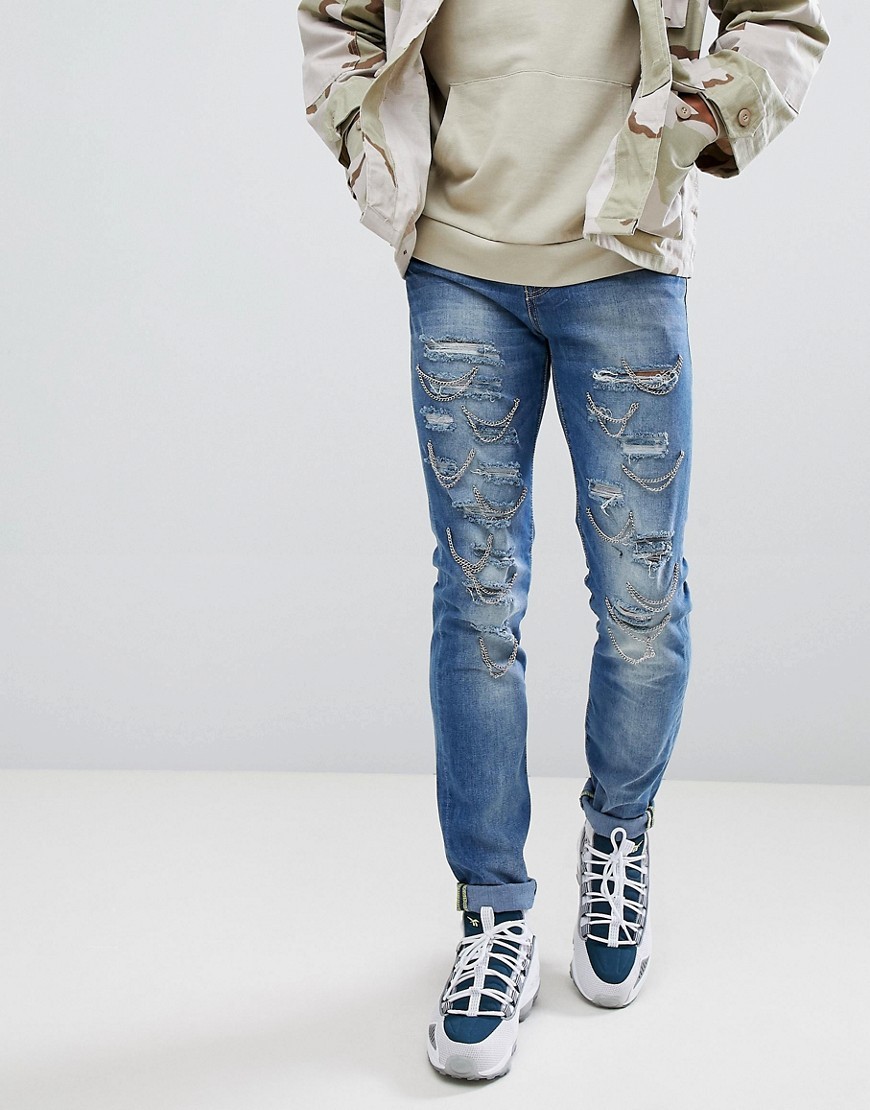 Sixth June Extreme Ripped Jeans, | Asos | Lookastic