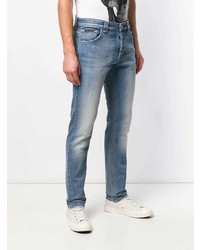 Philipp Plein Faded Slim Fit Jeans