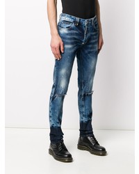 Philipp Plein Gradient Effect Distressed Jeans