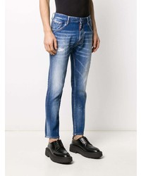 DSQUARED2 Ink Splashes Straight Jeans