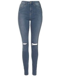Topshop Jamie High Rise Ripped Skinny Jeans