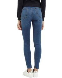 Topshop Jamie Ripped High Waist Ankle Skinny Jeans
