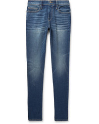 Frame Lhomme Skinny Fit Distressed Stretch Denim Jeans