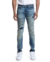 PRPS Magus Patch Skinny Jeans In Indigo At Nordstrom