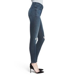 J Brand Maria Ripped High Rise Skinny Jeans