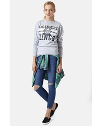 Topshop Moto Jamie High Rise Ripped Jeans