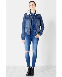 Topshop Moto Jamie High Rise Ripped Jeans