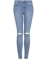 Topshop Moto Salt And Pepper Leigh Jeans