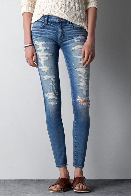 american eagle low rise jegging