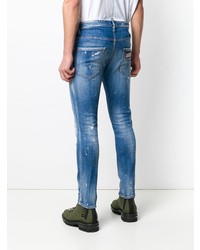 DSQUARED2 Paint Splatter Effect Skater Jeans
