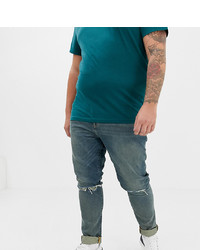 ASOS DESIGN Plus 125oz Super Skinny Jeans In Tinted Blue