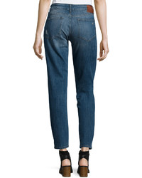 DL1961 Premium Denim Skinny Distressed Denim Jeans Kahlo Blue