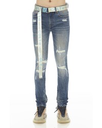 Cult of Individuality Punk Distressed Super Skinny Jeans In Pacific At Nordstrom