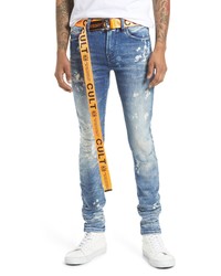 Cult of Individuality Punk Distressed Super Skinny Jeans