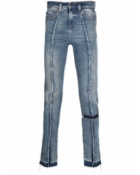 VAL KRISTOPHE R Distressed Washed Skinny Jeans