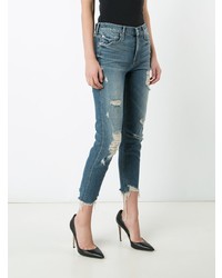 Mother Ripped Cropped Jeans