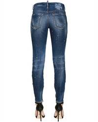 Dsquared2 Ripped Medium Waist Skinny Denim Jeans