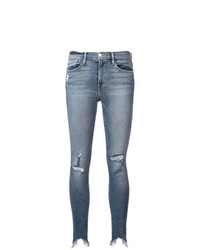 Frame Denim Ripped Skinny Jeans