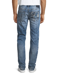 True Religion Rocco Distressed Relaxed Skinny Jeans