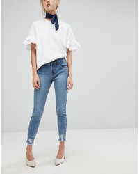 Current Air Skinny Jean With Ripped Hems