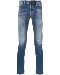 Diesel Sleeker Mid Rise Slim Cut Jeans