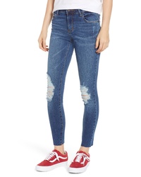 SWAT FAME Sts Blue Emma Ripped Skinny Jeans