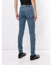 Balmain Studded Distressed Skinny Jeans