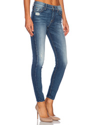 7 For All Mankind The Knee Hole Ankle Skinny