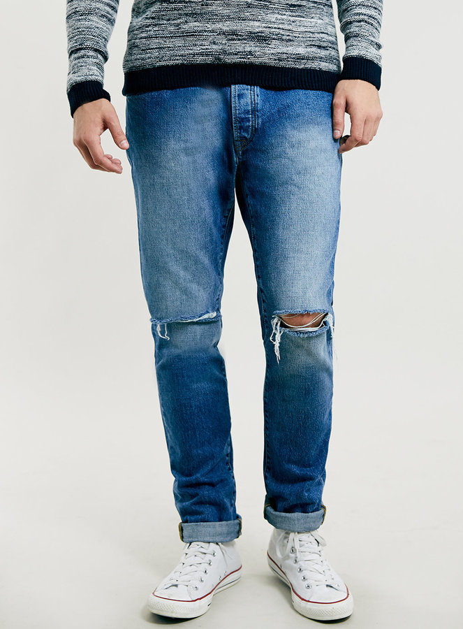 topman blue ripped jeans