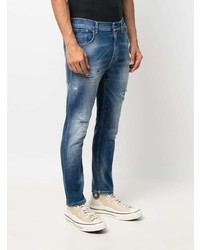 Dondup Washed Rip Detail Jeans