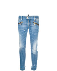 Dsquared2 Zip Embellished Jeans