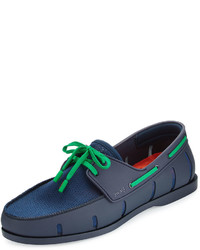 Blue Rubber Boat Shoes for Men | Lookastic