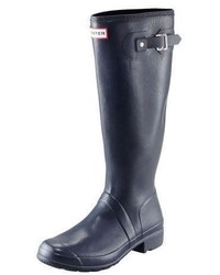 Hunter Boot Original Tour Buckled Welly Boot Navy