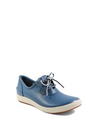 Blue Rubber Low Top Sneakers