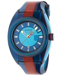 Gucci Sync Transparent Rubber Strap Watch 46mm