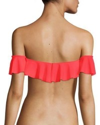 Milly Sirolo Ruffle Bandeau Bikini Top
