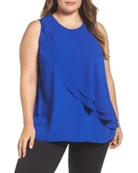 Vince Camuto Plus Size Tiered Ruffle Front Blouse
