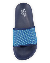 Original Penguin Brandon Knit Pool Slide Sandal Blue