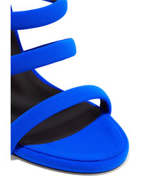 Giuseppe Zanotti Crepe Sandals Cobalt Blue
