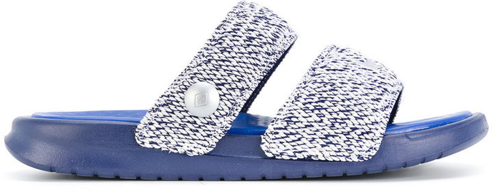 Nike Lab X Pigalle Benassi Duo Ultra Slides, $49 | farfetch.com