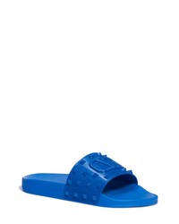 Valentino Garavani Slide Sandal In Blue At Nordstrom
