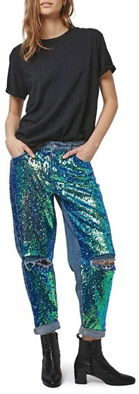 mermaid sequin jeans