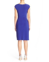 Vince Camuto Cap Sleeve Sheath Dress Size 6 Blue