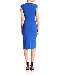 Michael Kors Michl Kors Contoured Cap Sleeve Sheath